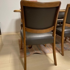 天然木　6人がけ　食卓テーブルの画像