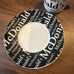 非売品　★マクドナルド★ エスプレッソ カップ&ソーサー レア 英字プリントの画像