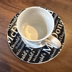 非売品　★マクドナルド★ エスプレッソ カップ&ソーサー レア 英字プリントの画像