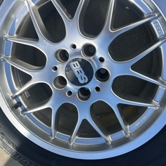 ブリザックVRX3 25年36週製造 新品225/60R17と中古BBS 8J-17+30 PCD112  4本セットの画像