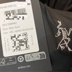 【新品同様】ARC’TERYX × BEAMS コラボ ウエストポーチ 30012の画像