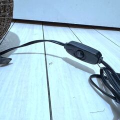 ニトリ ラタン風 おしゃれ照明 卓上ライト 球体ランプ 和モダン インテリアライト スイッチ付 間接照明の画像