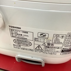 TOSHIBA 東芝　炊飯器　炊飯ジャー　3合炊き　RC-5XL 2018年製の画像