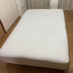 （無料 直引取りのみ）無印良品　セミダブルベッド　190×120の画像