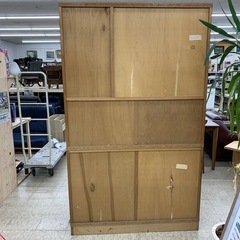 【ジモティー割引で最大15％OFF⭐️】　食器棚　ブラウン　の画像