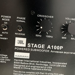 スピーカー、サブウーファー、スタンドセットの画像