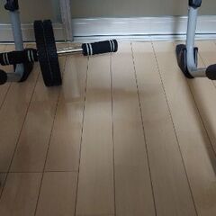 ☆筋トレグッツ2点セット☆腹筋補助具☆ローラー☆の画像