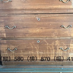 【無料・引き取り限定】アンティークなタンスの画像
