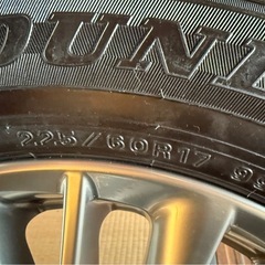 225/60-17スタッドレス、ホイール4本セット　アルファード純正の画像