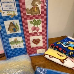 新品バスタオルとタオル、タオルハンカチセットの画像