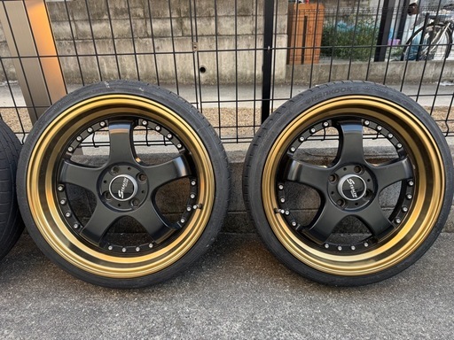 ステルスレーシング　17インチ6J 165/40 PCD100軽用