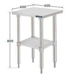 ステンレス　調理台　作業台　キッチンの画像