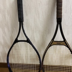 硬式用テニスラケット3本の画像