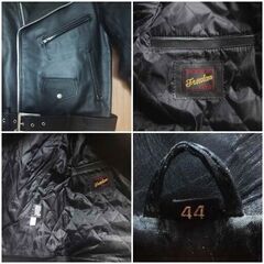 ■お値下げ中■新品未使用■ライダース・本革ジャンバー・バックギャザー＆袖の付け根にギャザー付き・室内試着済み■（の画像