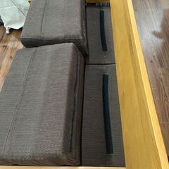 【★引き取り限定】 2人掛けソファ ワイド カジュアル 家具 ソファの画像