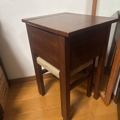 ・無印良品 ドレッサー 椅子セット｜鏡×収納｜ぐらつきあり｜引き取り限定の画像