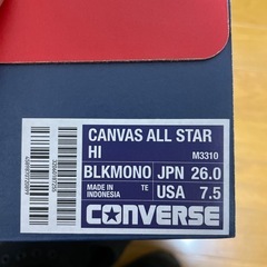 CONVERSE CANVAS ALL STAR HI 26.0cm
の画像