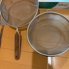 業務サイズ飲食店や大人数　調理器一式、片手ザル、オタマ、ヘラ、ターナーの画像