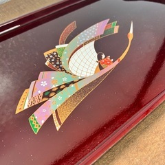 お盆 トレー 木製　レトロの画像