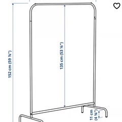 おまけ付き　IKEAハンガーラック　MULIG の画像
