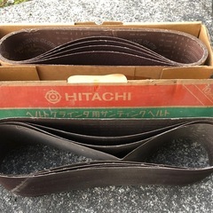 日立 BG-100 ベルトグラインダー 研磨機 動作確認済み 研磨ベルト付き　ヨッシーの画像