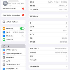 11インチiPad Pro Wi-Fi 256GB - シルバー（第4世代）+ ペンシル (第2世代)の画像