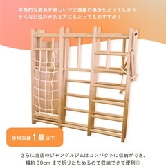 大型ジャングルジム 8Way 天然木　折りたたみの画像