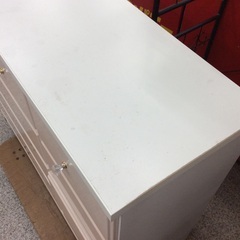 【取っ手と色合いが可愛いデザイン】4段チェスト アルファタカバ　チェスト ローチェスト タンス 衣類収納：ピンク/ホワイトの画像