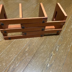 【完売御礼】木製 ブックスタンド ブラウンの画像