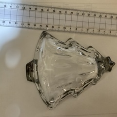 クリスマスツリー型器ガラス製の画像