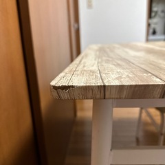 ダイニングテーブル 椅子2個の画像