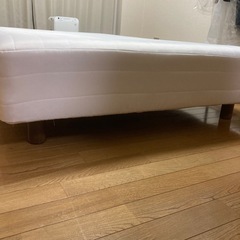 （無料 直引取りのみ）無印良品　セミダブルベッド　190×120の画像