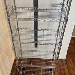 アイリスオーヤマ　スチールラック スリム （6段・22cm幅）　キャスター付きの画像