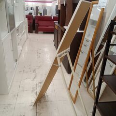 リユースのサカイ栃木店★ジモティ割あり★  姿見 ホワイト W30×D62×H150 クリーニング済み TC11880の画像