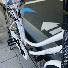 ※決まりました！※　26インチの普通のママチャリ。チェーン新品に交換してます！防犯登録も込みなので、改めて登録しに行くとか手間なく乗ることができますの画像