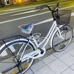 ※決まりました！※　26インチの普通のママチャリ。チェーン新品に交換してます！防犯登録も込みなので、改めて登録しに行くとか手間なく乗ることができますの画像