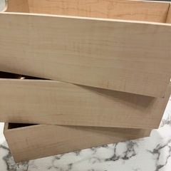 【急募】引き出し用　木箱　3個セットの画像