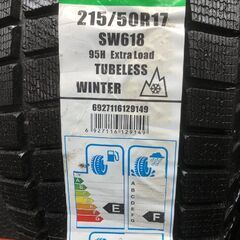 【新品】GOODRIDE SW-618 215/50R17 95H 17インチ スタッドレス 4本 20～22年製 リーフ レヴォーグ レガシィB4 プリウスα等　(STI070)の画像