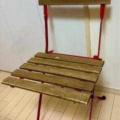 IKEA カフェ風ベランダセット（テーブル＋チェア2脚／折りたたみ）の画像