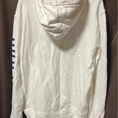 GAP ホワイト フード付きパーカー M スウェット ビッグロゴ Mの画像