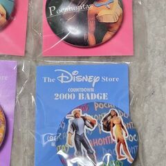 ポカホンタス カウントダウンバッヂ ディズニーストア POCAHONTAS 4個の画像