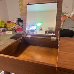 鏡付き　ドレッサーの画像