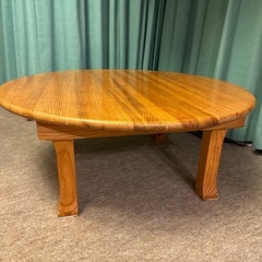 国産杉無垢材　ちゃぶ台　直径90センチの画像