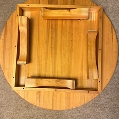 国産杉無垢材　ちゃぶ台　直径90センチの画像