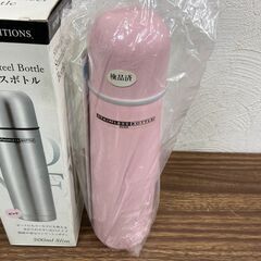 【お売りします】 ステンレスボトル　500ml　ピンク　水筒　未使用の画像