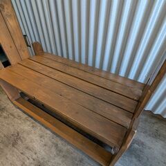 再値下 ハンガーラック ハンドメイド 洋服収納 中古の画像