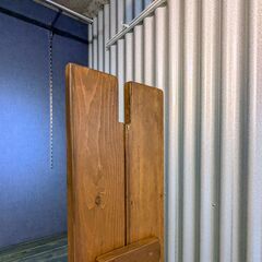 再値下 ハンガーラック ハンドメイド 洋服収納 中古の画像