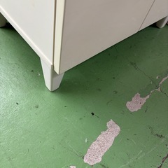 【ドリーム川西店限定】☆ジモティー見たよ割引☆  2枚扉付フリーラック  WHT クリーニング済み 【2125560000039315 】の画像