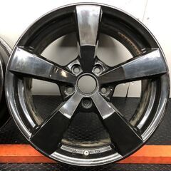 TAS JAPAN 社外ホイール 17インチ 4本 7J5HPCD112+42 空気圧センサー付 ブラック VW/ビートル/シャラン/ティグアン等　(SHE040)の画像