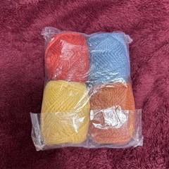 ﾌｪﾘｼﾓ かぎ針編み ストラップとモチーフマットの画像